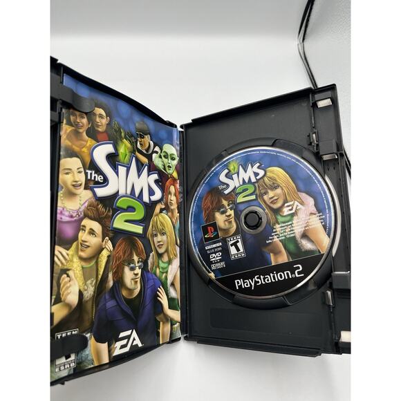 Sims 2 (Sony PlayStation 2, 2005) BLACK LABEL Complete & Tested FREE S/H - Picture 2 of 7